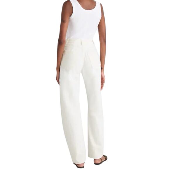 NWT Madewell The Ballon Jeans Size 26 Tile White Wide Leg Denim - Picture 3 of 11